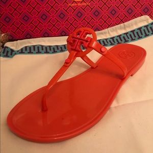 NWT Tory Burch Poppy Red Jelly Sandal SZ 7